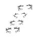 Abaodam 8 Pairs halloween eyeliner stickers prom props halloween party decoration props Eyelash Tapes spider