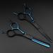 Hair Cutting Scissors 5.5 Inch Professional JP 440c Blue Black Cut Hair Cutting Scissors Haircut Thinning Barber Haircutting Shears Hairdresser Scissors Set - Buy Online on GoSupps.com