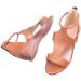 Shop Creev Women's Orthopedic Wedge Sandals - Comfortable Open Toe PU Leather Summer Hiking Flip-Flops for Beach & Travel - Available in Burgundrot 37 EU & Light Bruin 35 EU - Buy Online on GoSupps.com