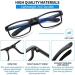 Suertree Foldable Blue Light Filter Reading Glasses | TR90 Anti-Blue Vision Aid for Men & Women | Includes PU Case | +1.5x Magnification - Buy Online on GoSupps.com