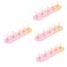 FRCOLOR 4 Sets Nail Practice Holder Press on Nails Rack Nail Racks for Nail Painting Nail Tip Art Display Stand Magnetic Nail Stands Training Nail Racks Stick on Tiles Aurora Strip Plastic