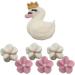 Swan & Blossom Sugar Cake Cupcake Decorations - 30 Pack - Buy Online on GoSupps.com