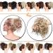 SEGO Curly Hairpiece Tie - Natural 45G Coffee Brown & Blonde Hair Bun Extension | Updo Hairband - Buy Online on GoSupps.com