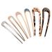 VASEMELE 6 pieces U-shaped hair needles U-shaped hair clips U shaped hair-stock u-shaped hairpin hair needle stick French style hair needles 2 tines updos chignon