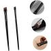 Baluue 12 Sets Eyeliner Brush Makeup Brush Ear Multi-function Eyebrow Brush Wood Black - Buy Online on GoSupps.com