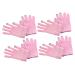 FOMIYES 4 Pairs Moisturizing Gloves Hand Spa Women Hand Care Gloves Lotion Dry Skin Womens Glove Gloves Night Gloves Women Gel Gloves Conductive Yarn Miss Pink Skin Care Cosmetic