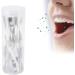 2 In 1 toothbrush with a tongue cleaner long handle portable tongue brush tongue scrap with a handy travel case for adults children