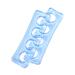 Alexnailart 1 Pair Silicone Toe Separators Soft Translucent Toe Separators Nail Art Manicure Pedicure Tools Blue
