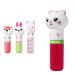 Lip Smacker Lippy Pals Kitten Unicorn & Panda Lip Balm for Kids - Watermelon Apple Carrot Cake & Strawberry