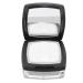 Refillable empty powder compact with airtight lid for business travel