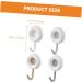 Alipis 8 Pcs No Punching Hook Heavy Duty Hook Towel Hanger Hooks Punch Hook Wall Hanging Coat Hook 7X4.4CMx2pcs Assorted Colorx2pcs - Buy Online on GoSupps.com