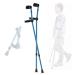 Ergonomic Forearm Crutches Height Adjustable Aluminum Crutches Blue Elbow Crutches Folding Walking Sticks Lucky Star