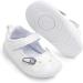 LACOFIA Baby Girls Mary Jane Flats | Infant Anti-Slip First Walking Shoes | Size 3 UK Child B White - Buy Online on GoSupps.com