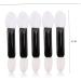 Eye shadow stick 50pcs Disposable Double Ended Sponge Eye Shadow Applicators Dual Sided Eyeshadow Brush Sponge Tipped Oval Makeup Applicator Black Handle - Buy Online on GoSupps.com