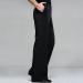 YILINFEIER Men's Black Professional Dance Pants with Pocket Belt | Modern Square Practice, Wide Latin Fit | Size 29 - Buy Online on GoSupps.com