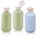 3 PCS Flip Cap Shampoo Bottles Empty Refillable Travel Bottles for Toiletries for Travel Size 200ML for Shampoo Lotions Cream Body Wash Conditioner Travel Shampoo Bottles