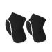 Kids Knee Pads Breathable Sponge Soft Knee Brace Comfort Compression Knee Sleeves Anti-Slip Collision Avoidance Knee Protective Gear for Yoga Basketball Volleyball Soccer Biking Sports (S black) S black