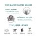 Buy Laubess Cluster Lashes 120PCS - Reusable Fake Mink Eyelash Kit | DIY Mixed Length with Tweezers & Brush - Long & Natural Look - Buy Online on GoSupps.com