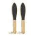Exceart 2 pcfer foot care pedicure footfilling kit for the feet of skin rasp natural foot scrapes pedicure raspen wooden handle double-sided