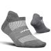 Feetures High Performance Ultra Light No Show Tab - Running Socks for Men and Women - Athletic Ankle Socks Heather Gray Large