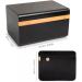 Bamboo Storage Box with Removable Rolling Tray - Premium Stash Box with Lock - Buy Online on GoSupps.com
