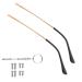 Metal glasses replacement bars glasses replacement arms 1 pair of metal glasses replacement brackets glasses-substantial glasses spectacle liners glasses bracket substitute for glasses-sun goggles repair gold