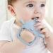 Santi & Me Baby Wrist Teether Mittens - Silicone Chew Toys for Babies - Fun Bird Design - Pack of 2 (Dusty Blue) - Buy Online on GoSupps.com