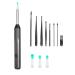 H M Wireless Ear Wax Removal Kit - Complete Ear Cleaning Kit with HD Camera 360-Degree View & 4 Interchangeable Silicone Tips - Rechargeable Ear Wax Removal Tool with App Connectivity