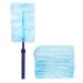 LAMELLIS 30 Pieces Duster Refills with 1 Long Handle Disposable Duster Refills Compatible for Easy to Use 31PCS