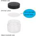 BPFY 24 Pack 2 oz Round Clear Glass Cosmetic Jars with Inner Liners and Black Lids Travel Jars Refillable Containers for Makeup Cream Lotion Sugar Scrubs Eye Shadow Slime Paint Jewelry 2oz Clear - Buy Online on GoSupps.com