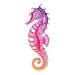 Dopetattoo 6 Sheets Temporary Tattoos of an Abstract Ornamental Sea Horse Temporary tattoo Neck Arm Chest for Women Men Adults 3.7 X 3.7 Inch Horse Tattoo