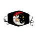 1 Pieces Adults Protect_Cover_Mask Washable Reusable Christmas Print With Filter Pocket Adjustable Earloops (D)