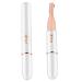 Electric Eyebrow Trimmer Eyebrow Shaver Rechargeable Trimmer Double Blade Eyebrow Trimmer Pivoting Head Facial Hair Remover with Grooming Comb 1 Set White