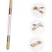 OHPHCALL Embroidery Pencil Eyebrow Pencil Double Sided Manual Pen Microblading Eyebrow Pen Pink Aluminum - Buy Online on GoSupps.com