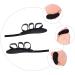 2PCS Toe Splitter Bunion Separators for Men & Women | Overlapping Toe Correction - Raised Cloth Eva with Elastic Band | Nursing Supplies Black - Buy Online on GoSupps.com