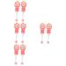 Healeved 8 Stk children's toothbrush with soft bristle bristle hand toothbrush sweet toothbrush soft children's toothbrush training toothbrush baby toothbrush teeth travel soft fur pink pebbles