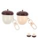 Didiseaon 2pcs Lip Balm Chestnut Shaped Moisturizing Treatment for Dry Lips Non Greasy Portable for Sensitive Skin Travel Friendly for Outdoor and Indoor Use