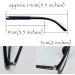 DookAa Black Eyeglass Temples - Durable Plastic Replacement Temple Legs for Eyeglasses | International Shipping Available - Buy Online on GoSupps.com