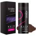 Spread hair for hair compression - bulk hair to hide the hair of hair immediately - hair powder 100% natural cotton for men and women (red -brown 25g)