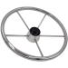 iSure Marine 13-1/2 Inch 5-Spoke Destroyer Style Stainless Boat Steering Wheel for Boat Yacht - Buy Online on GoSupps.com