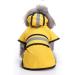 Ultra-Light Waterproof Dogs Raincoat with Hood - Reflective Stripes for Large Dogs 4XL - Breathable Yellow Jacket - Buy Online on GoSupps.com