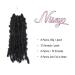 Niseyo 6 Packs Butterfly Locs Crochet Hair 12 Inch - Distressed Locs Crochet Braids in Natural Black (1B) - Pack of 6 - Buy Online on GoSupps.com