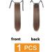 Clip In Ponytail Hair Extension - Ombre Brown Straight Wrap Around Synthetic Hairpiece for Women | 22 inch - GBMW046 - Buy Online on GoSupps.com