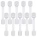KWKW 10 pieces of child safety belt for closet door locks for children - baby -safe for cupboards drawer toilet toilet fridge locks (white)