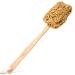 Naroa Natural Back Sponge Scrubber for Shower | Long Handle Dry Brushing Sponge on Stick Detachable Head Exfoliates | Improve Back Acne Skin Health for Massage Men Women