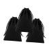 HAPINARY 3pcs Ultifunctional Drawstring Bag Jewelry Bags Drawstring Blackwel Flannel Drawstring Bag Lucky Bag Black 25*35cm