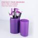 MUJGAN Professional Makeup Brushes Set 12 make up brushes with Beauty Blender Brush Cleaner & Makeup Brush Holder Purple - Buy Online on GoSupps.com