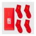 Chinese New Year Man's Red Socks Embroidered Autumn Winter Sports Socks and Zodiac Socks Best Spring Festival Gift 4 Pairs (Color : Red-6 Size : 39-44) 39-44 Red-6