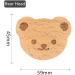 Emoji Wood Animal Cabinet Buttons - 6 Piece Cartoon Bear Head Drawer Pulls for Children's Room Decor - Buy Online on GoSupps.com