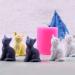 2Pcs Mini 3D Kitten Candle Molds - Silicone Chocolate Candy Fondant Mold for Cake Decorating - Resin Epoxy Casting Clay Mould - Buy Online on GoSupps.com